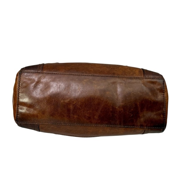 Frye Melissa Leather Shoulder Bag Cognac - Picture 3 of 8